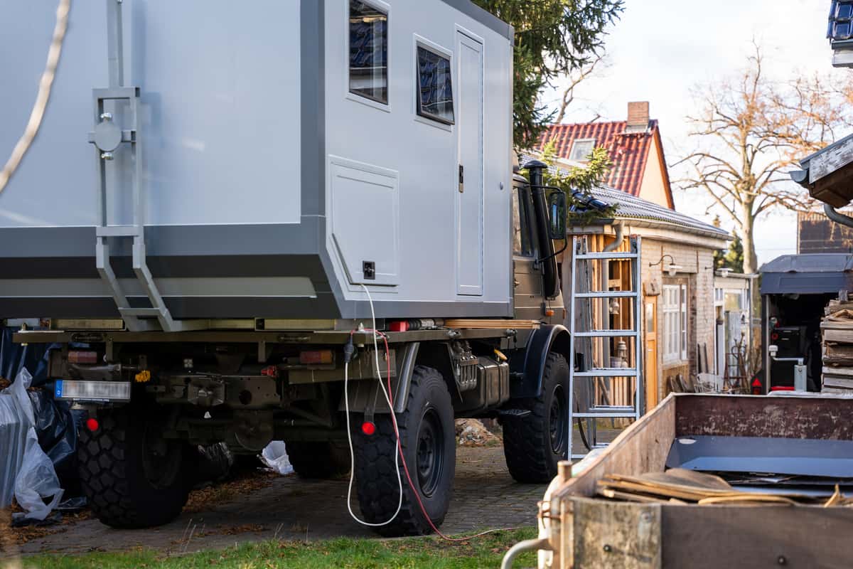 Unimog-Projekt an dem Stefan arbeitet