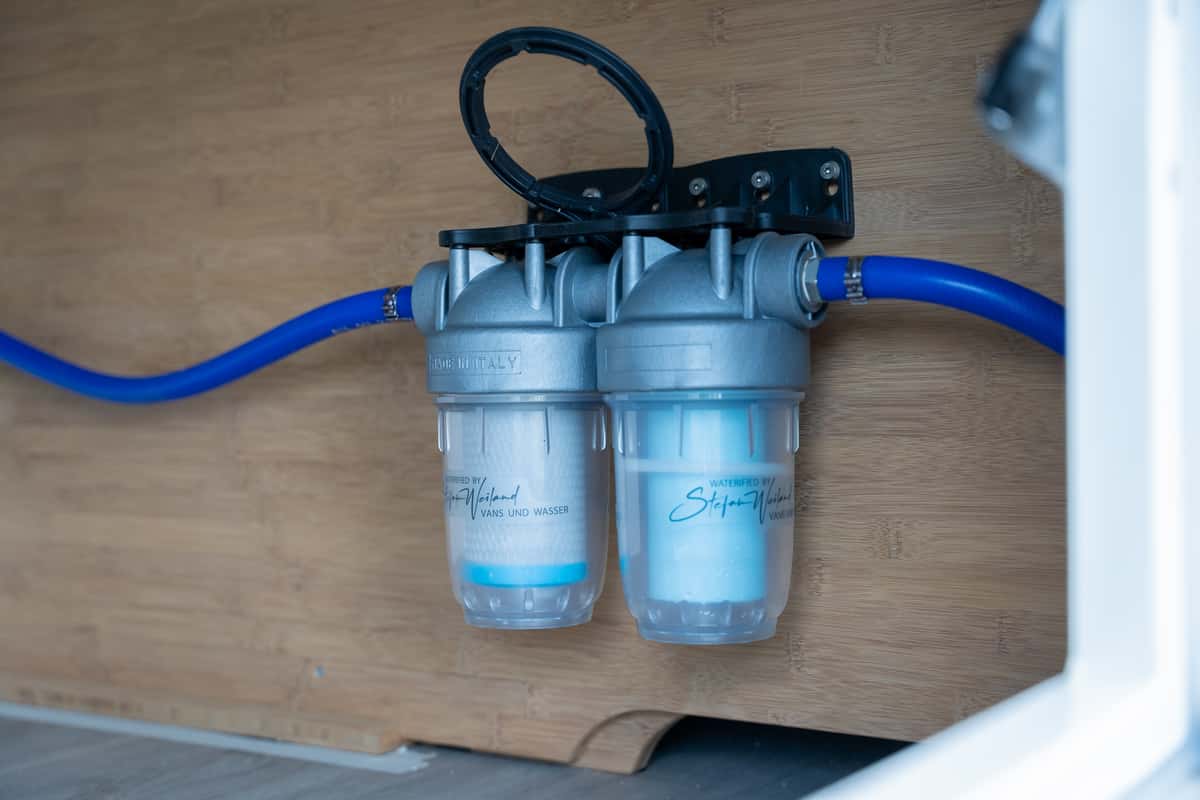 Wasserfilter im Unimog