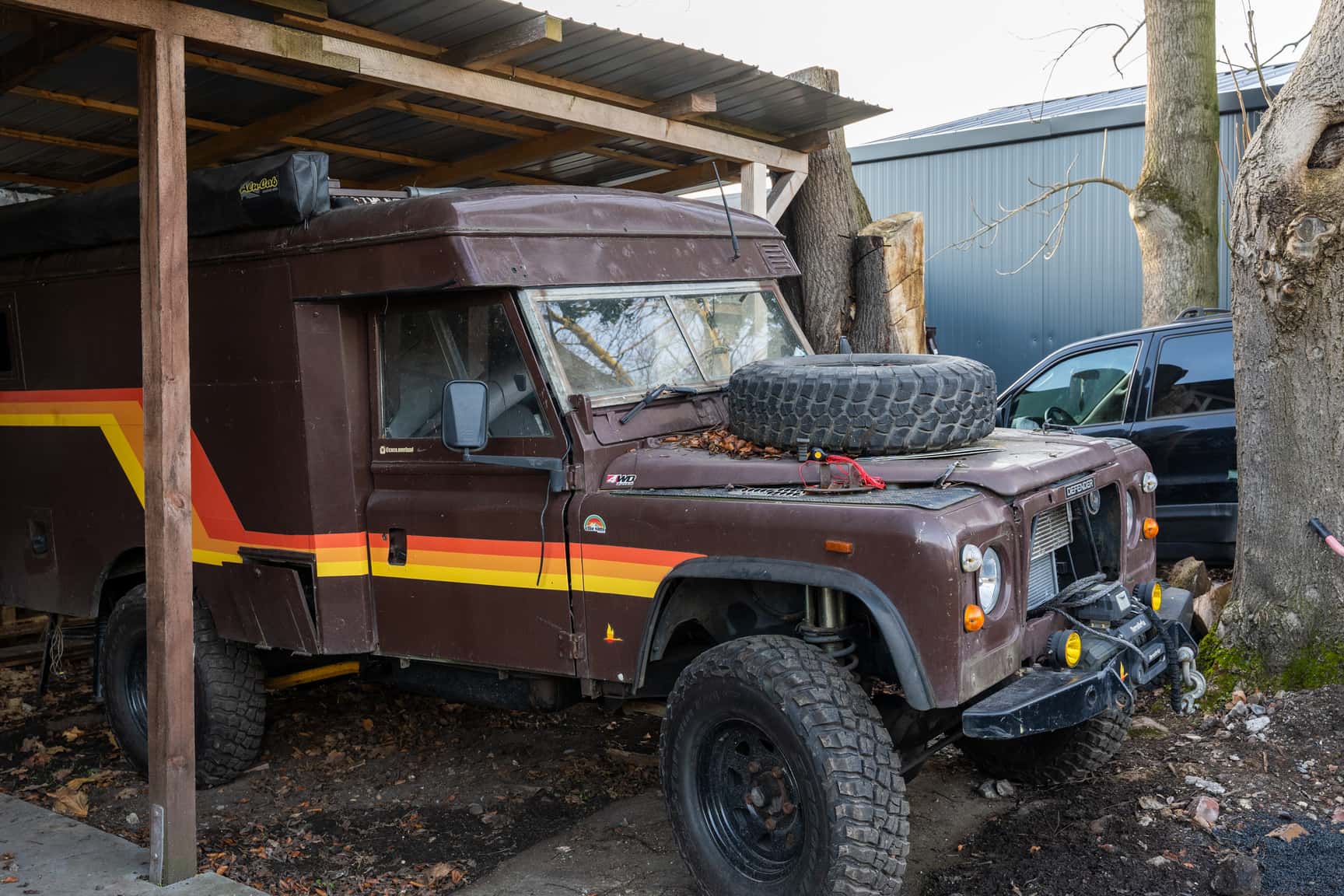 Der Defender mit dem Jannis die Panamericana gefahren ist