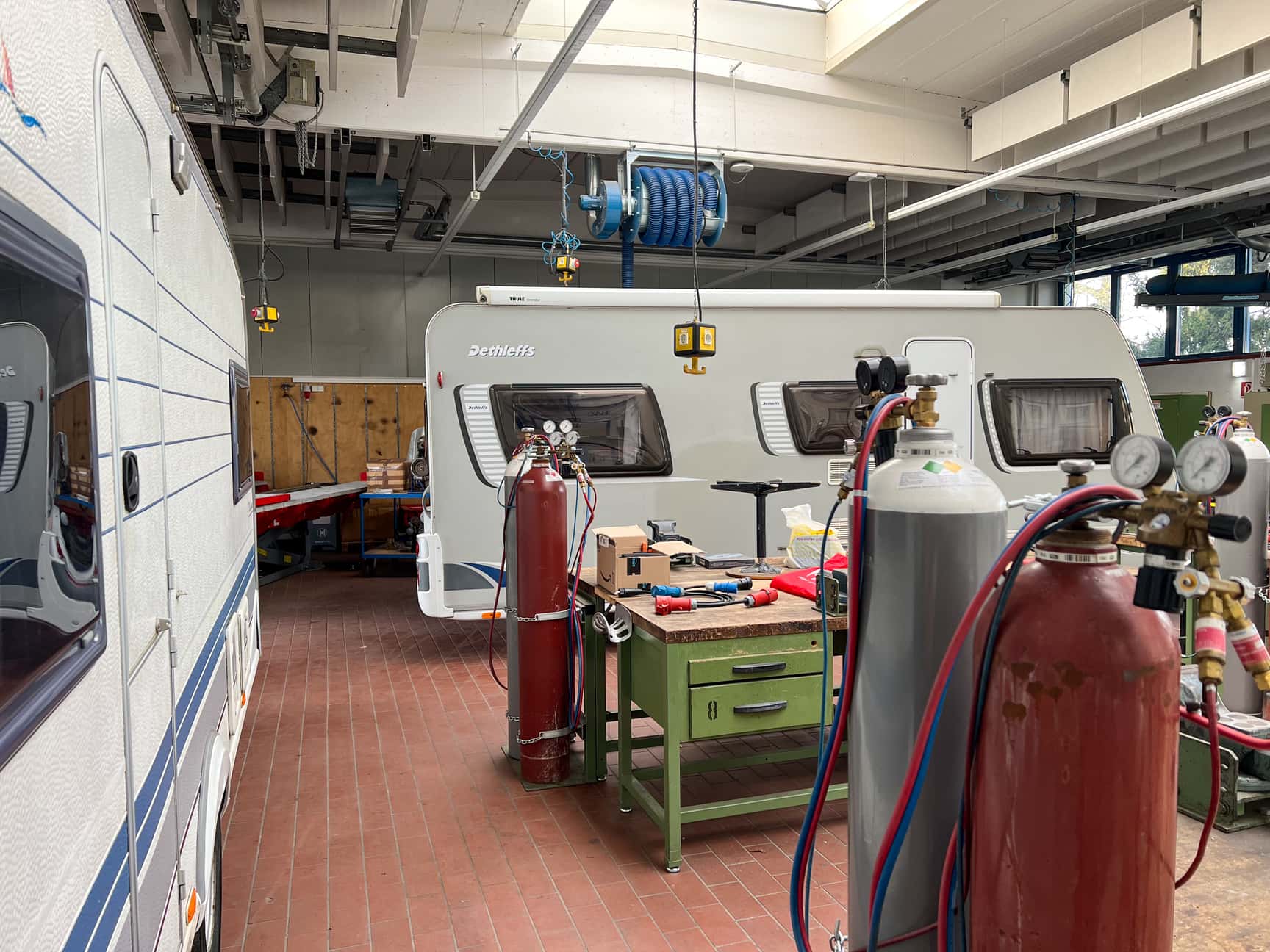 Ausbildungswerkstatt Caravan Technik der Fahrzeugakademie