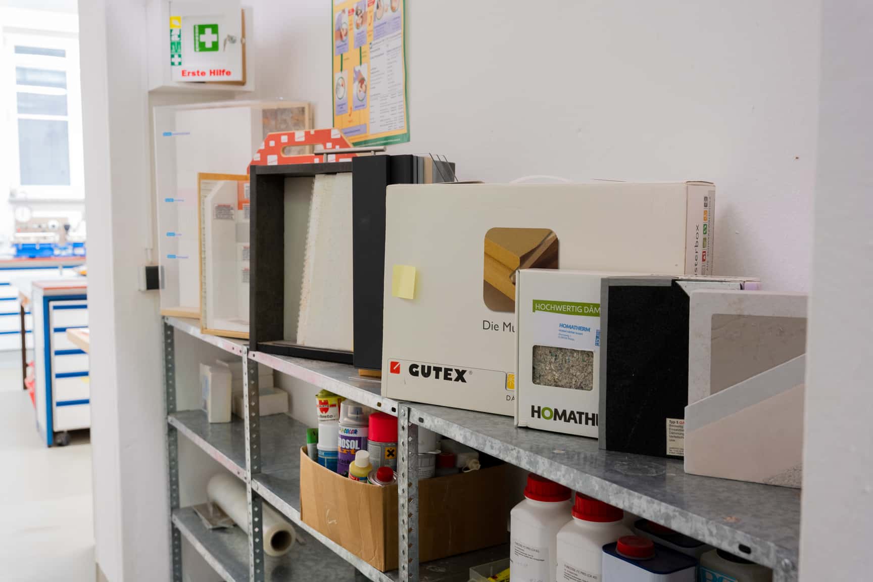 Materialproben im Labor