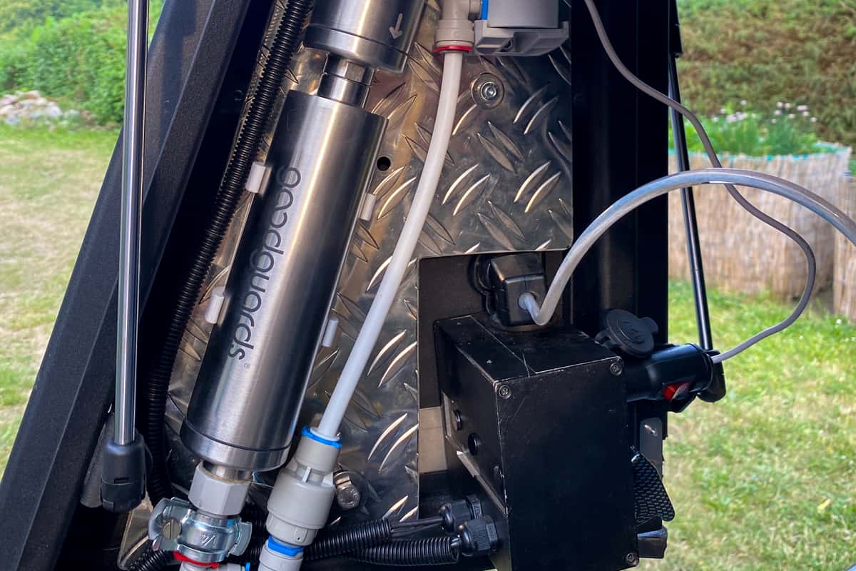 Auch in kleinen Fahrzeugen findet sich ein Platz zur Montage von Wasserfiltern