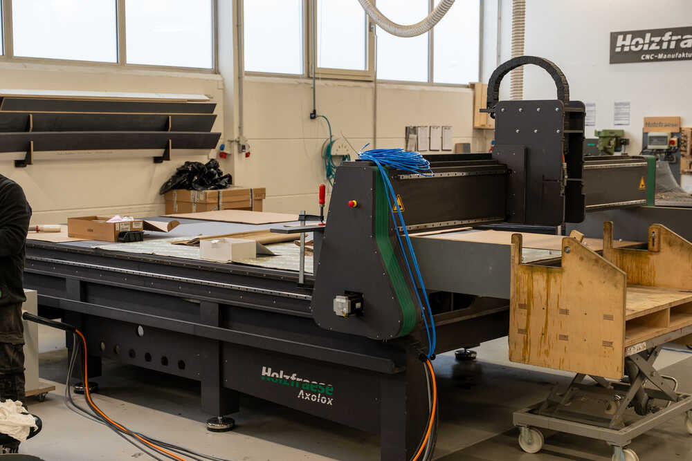 Eine CNC Holzfräse im Entstehen