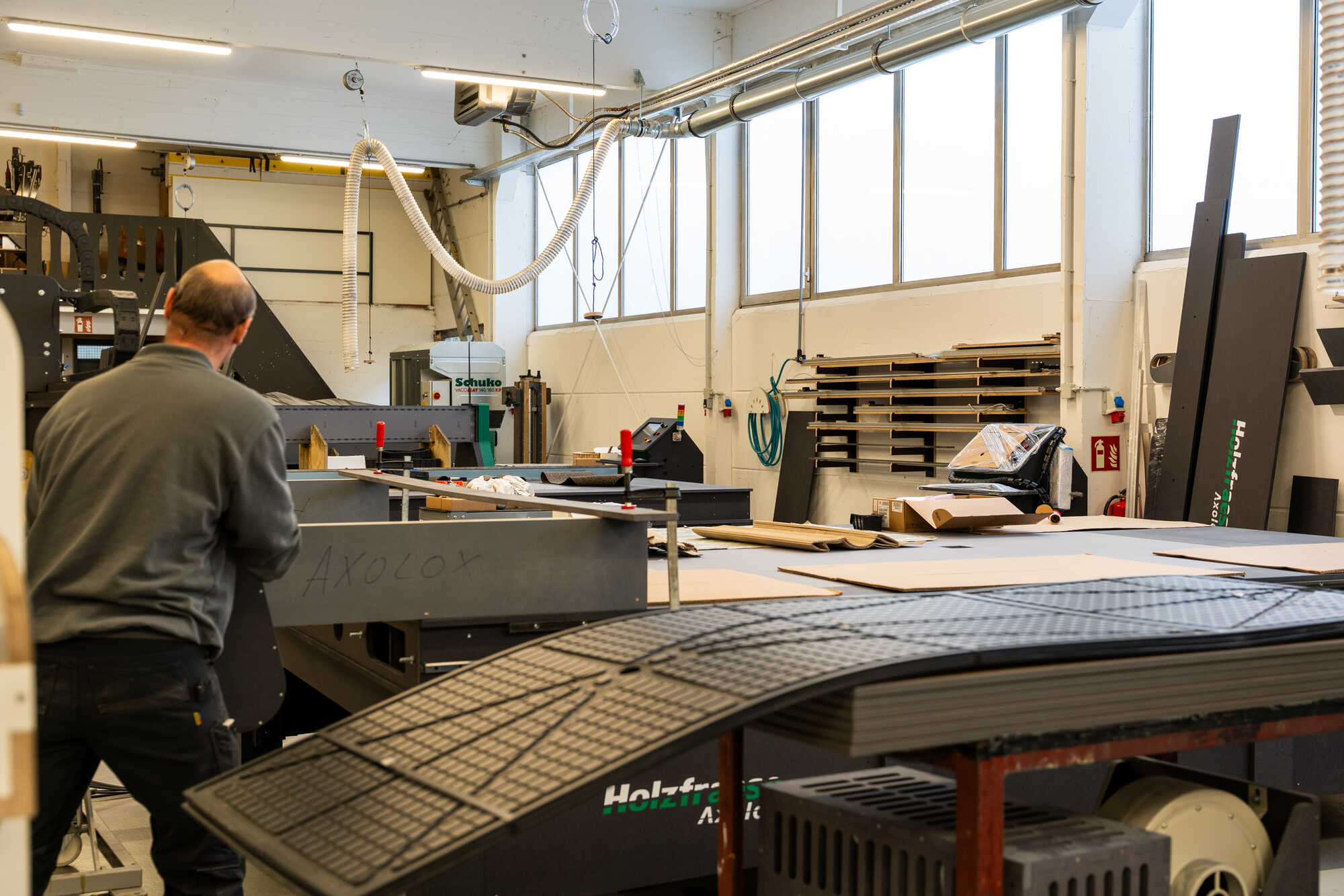 Vakuumtischelemente der CNC Holzfräse