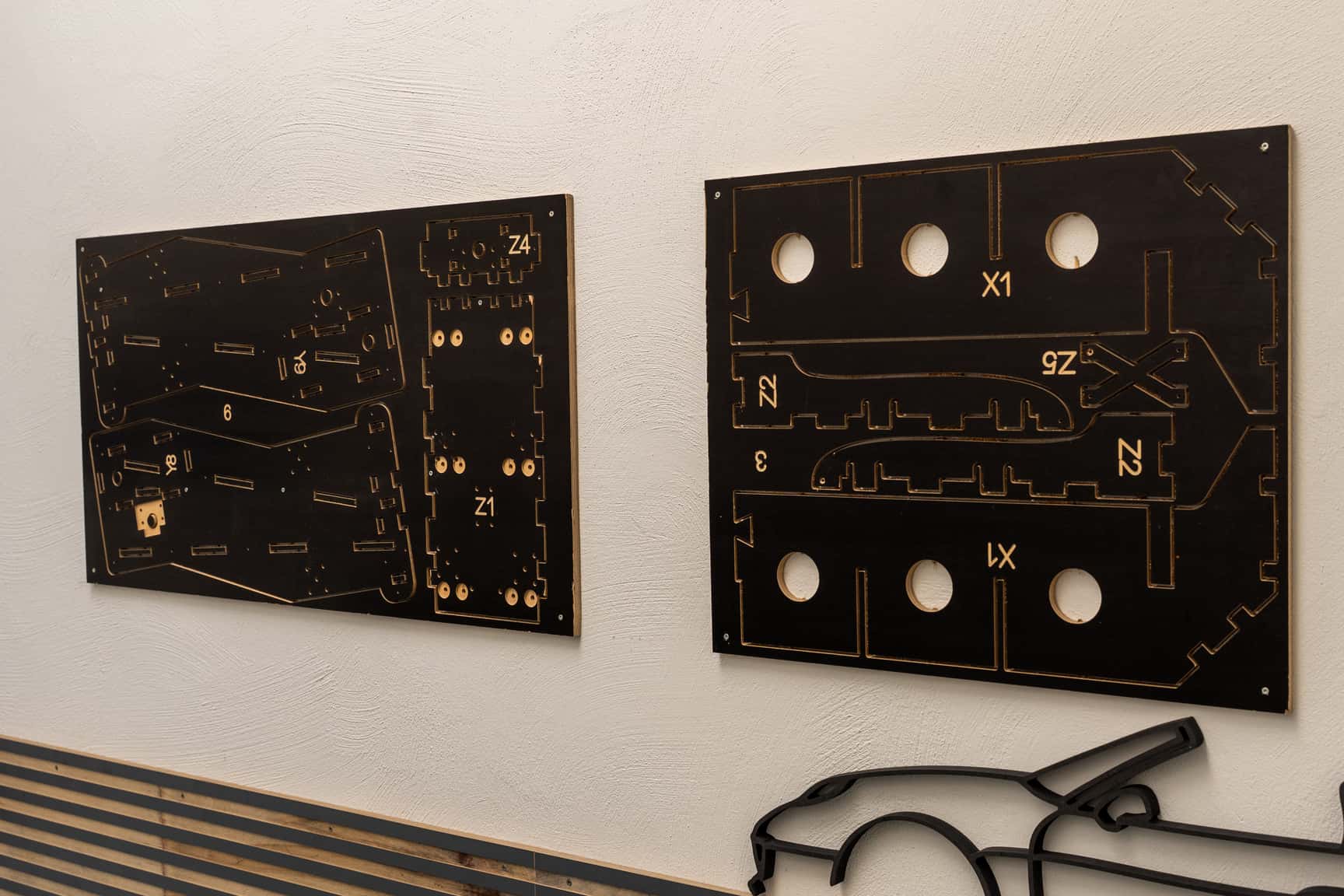 Teile der ganz frühen Versionen der Holzfräse zum Selbstaufbauen im Modellbauberiech