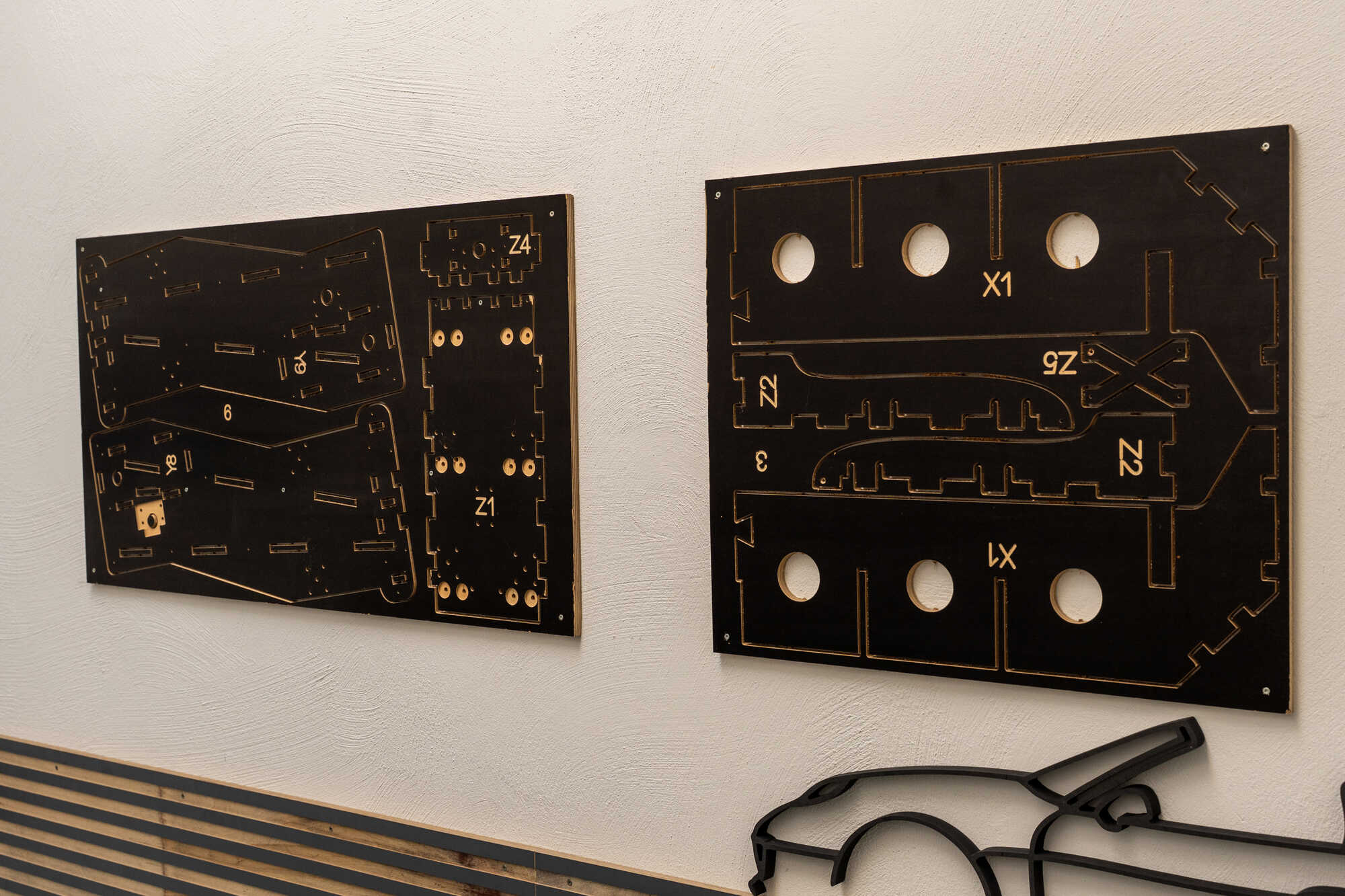 Teile der ganz frühen Versionen der Holzfräse zum Selbstaufbauen im Modellbauberiech