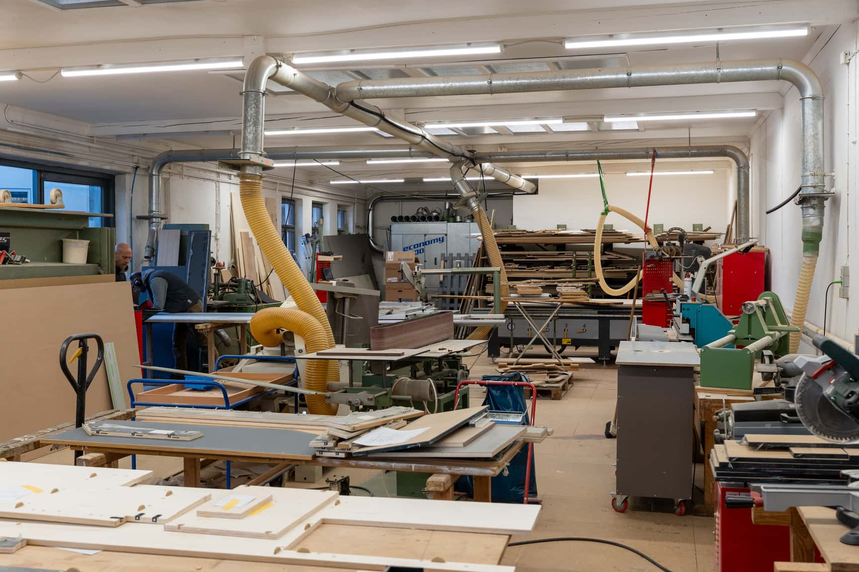 Eine Werkstatt, in der sich ein Tischler gleich zu Hause fühlt