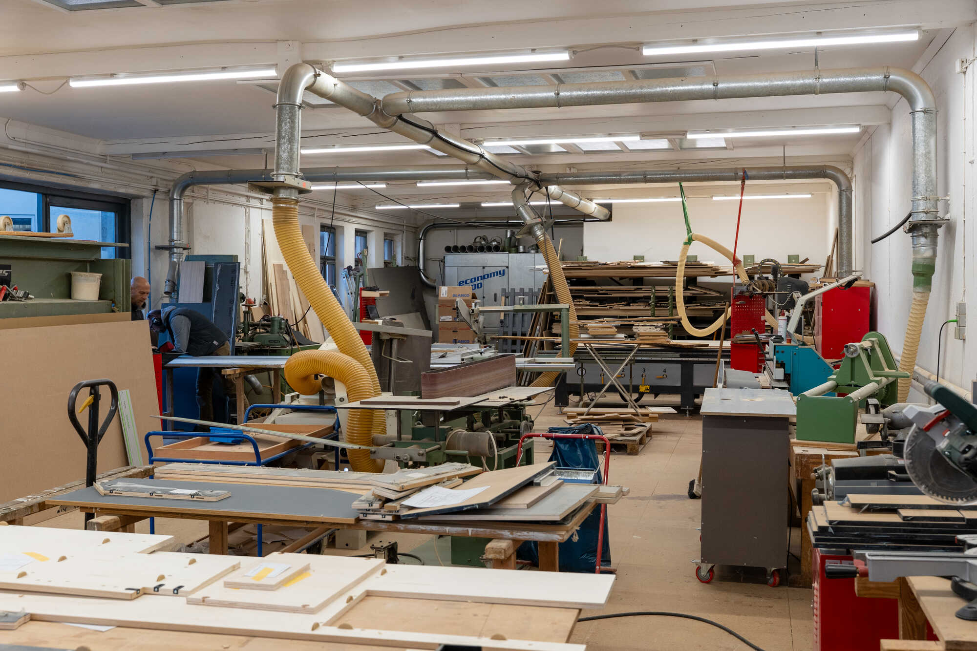 Eine Werkstatt, in der sich ein Tischler gleich zu Hause fühlt