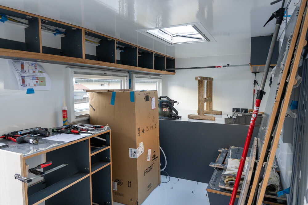 Möbelbau in der Wohnkabine