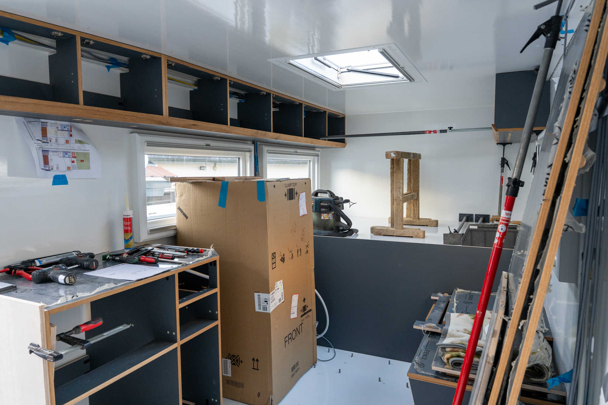 Möbelbau in der Wohnkabine