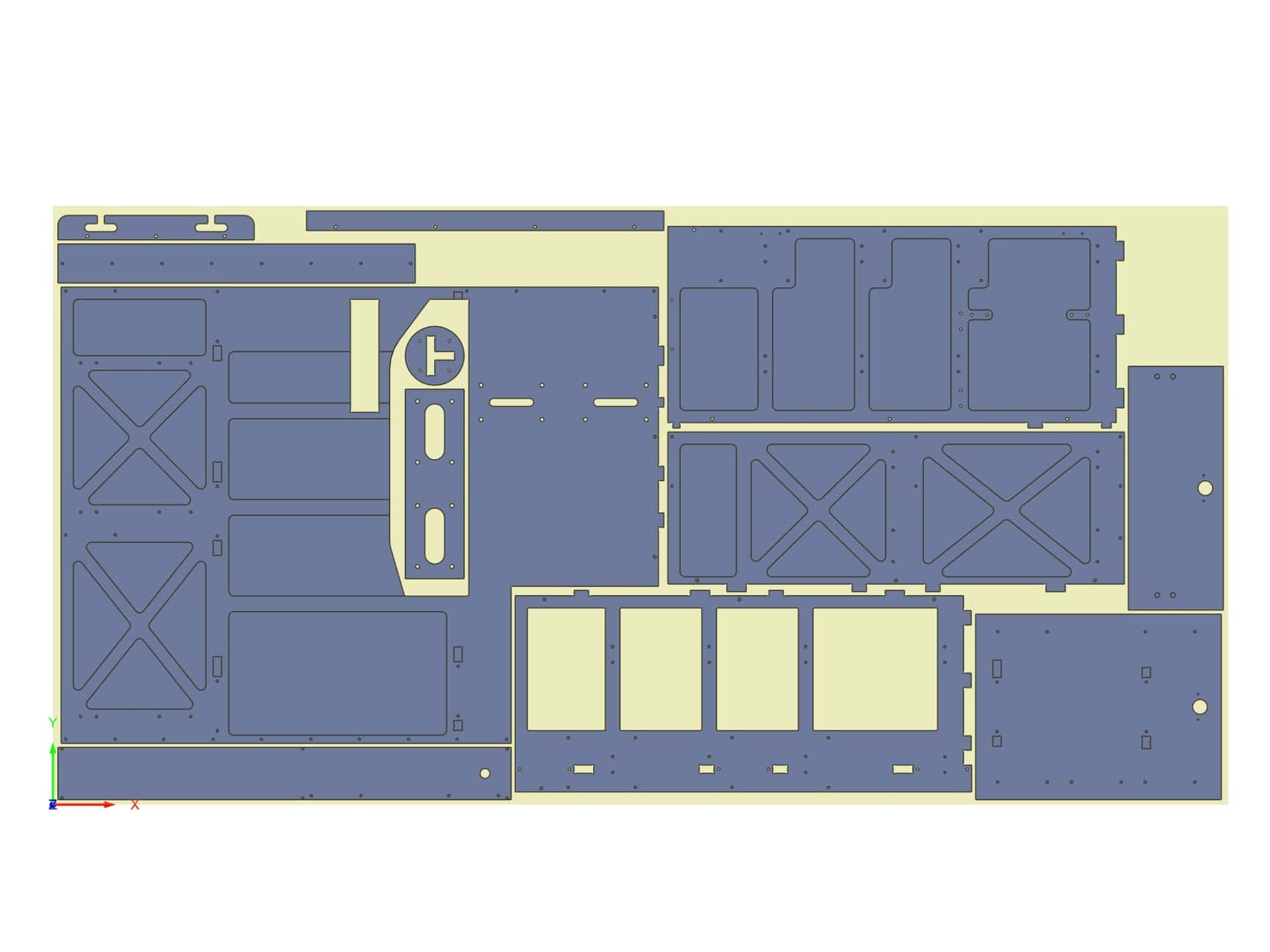 Nesting von Möbelkomponenten für die CNC Fertigung
