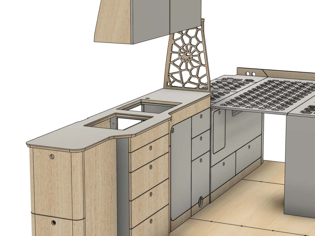 3D-Modell von Liri Campers neuem Ausstellerfahrzeug