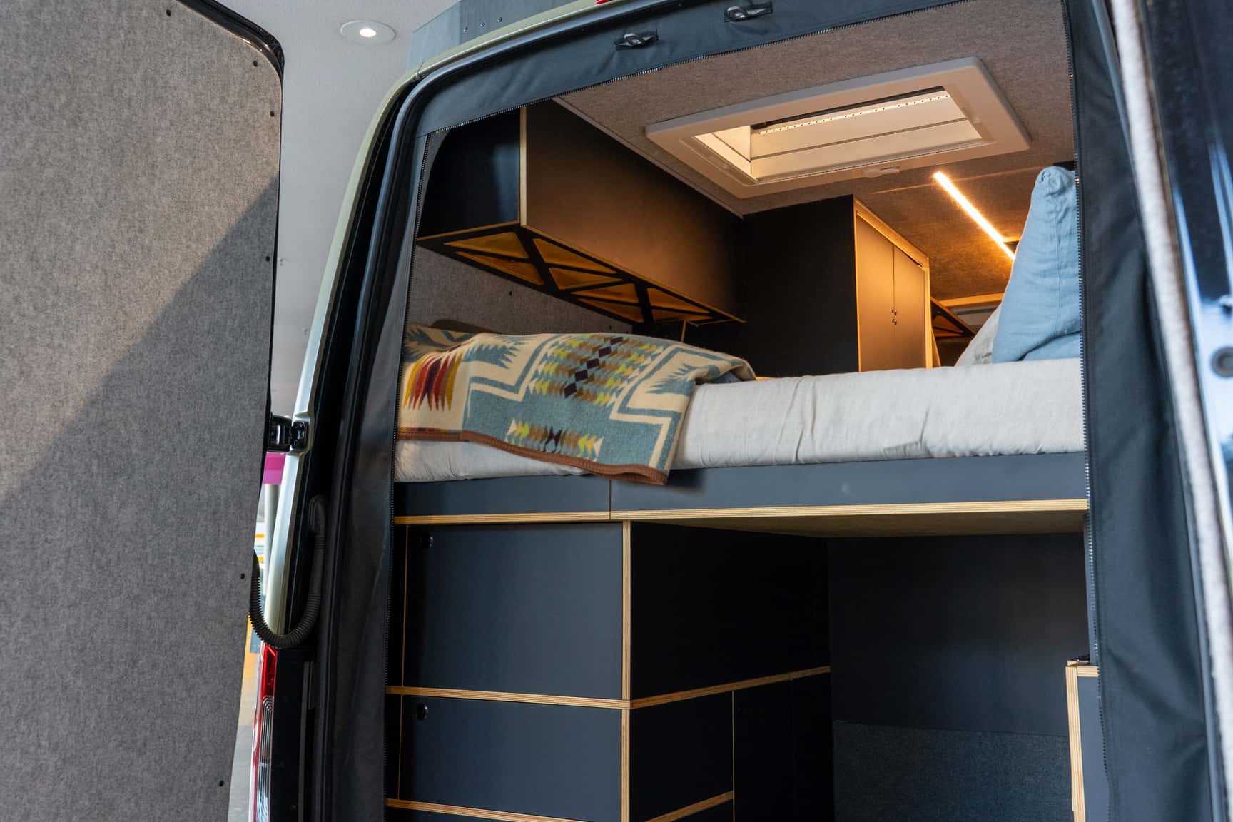 Ein Blick von hinten in SAM the Van