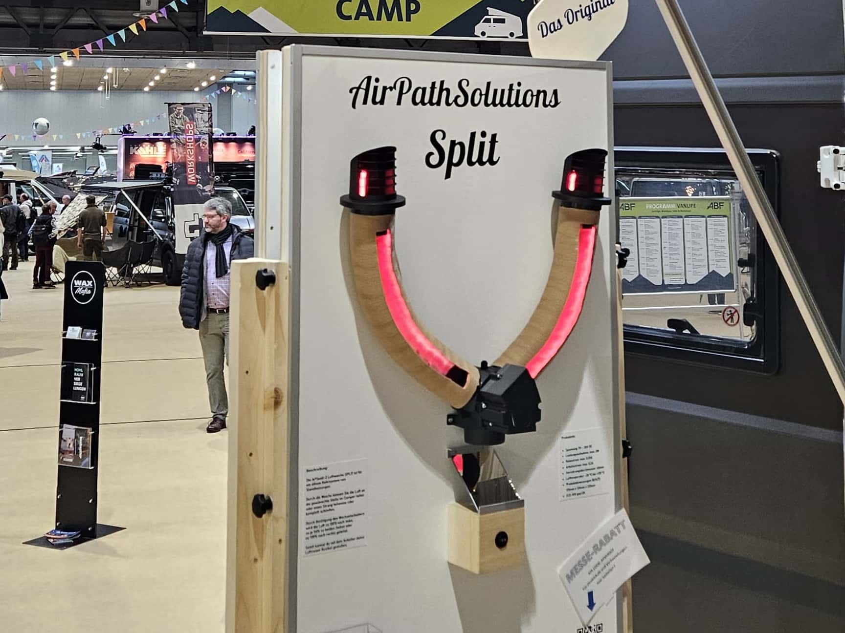 Warmluftweiche von Sven Mammach/Airpath Solutions auf der CMT 2026