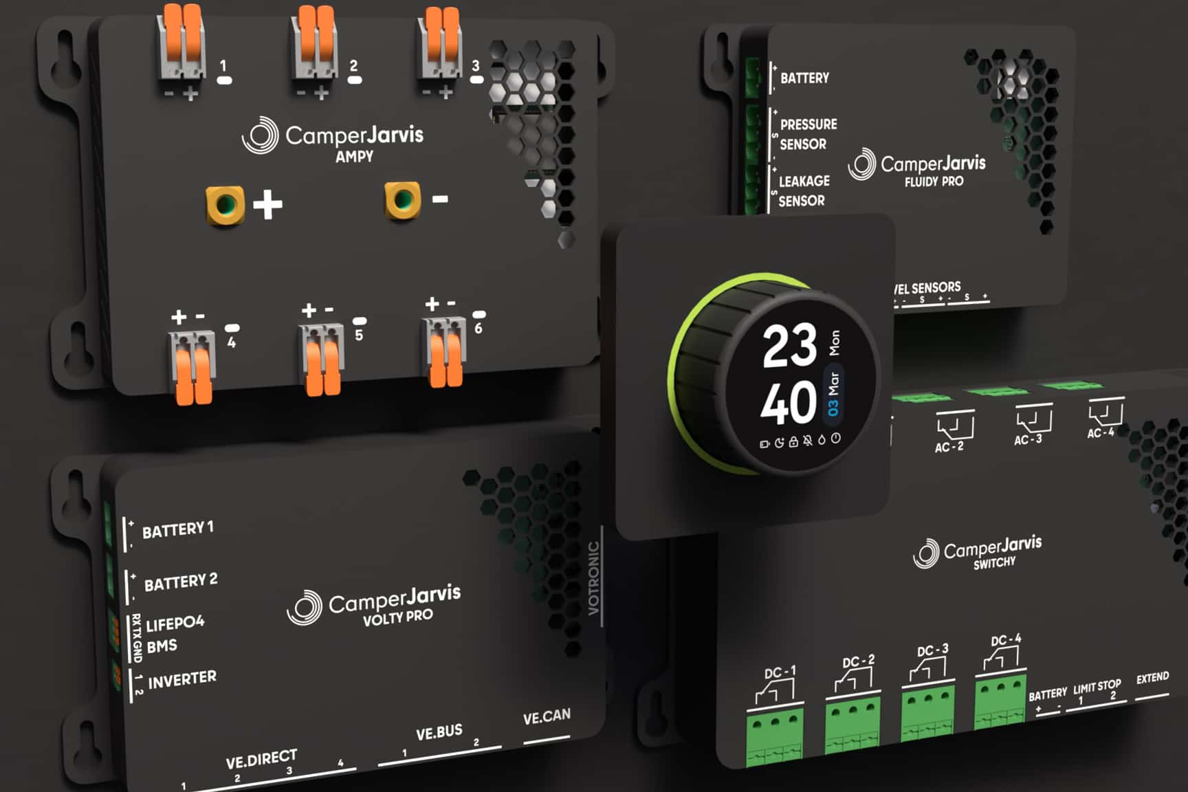 Smart Knob und Module des Systems von Camper Jarvis