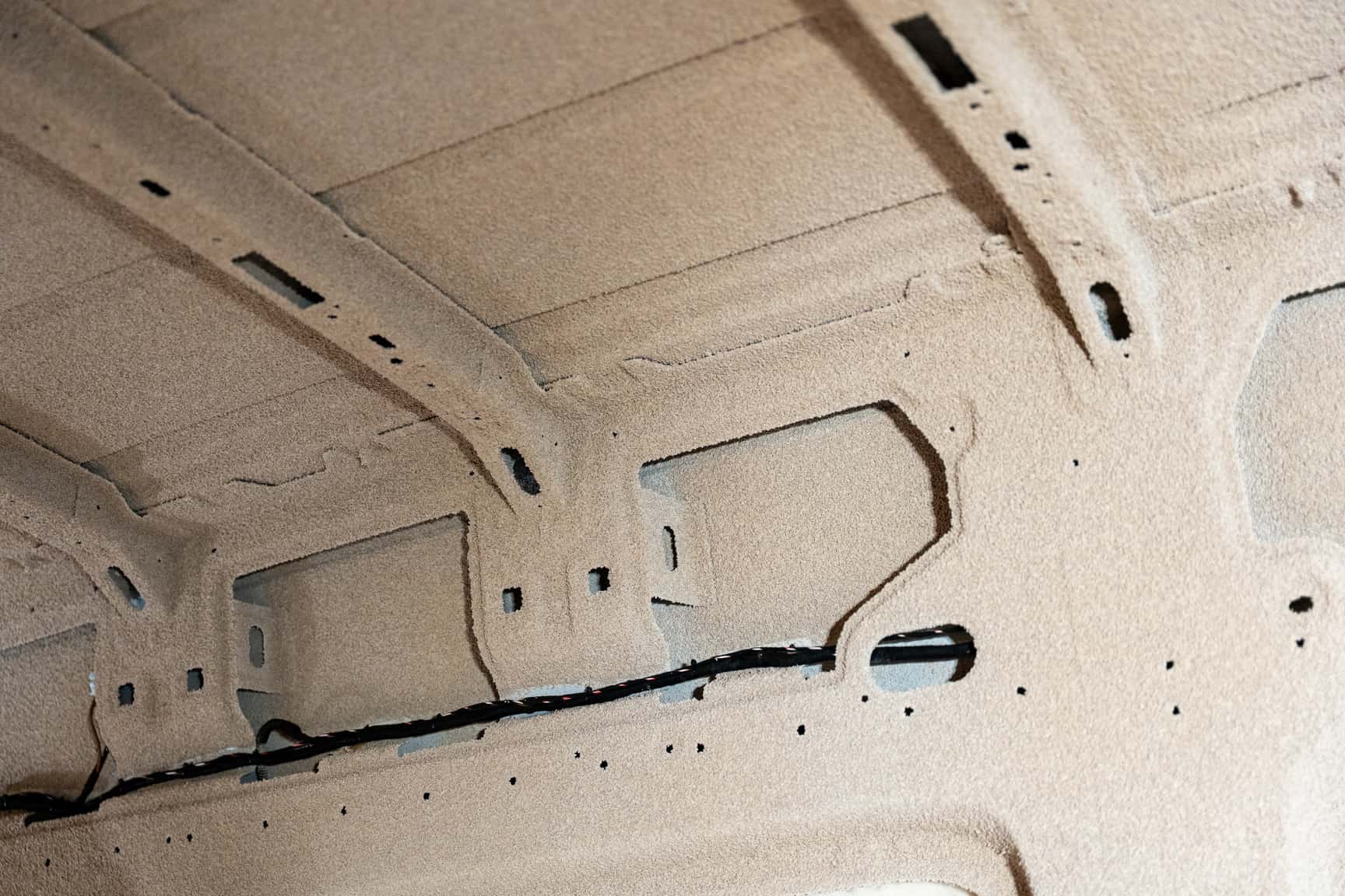 Naturfarbener Sprühkork in einem Camper