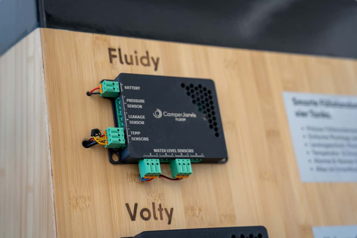Das Fluidy Modul von Camper Jarvis zur Überwachung der Wasserinstallation