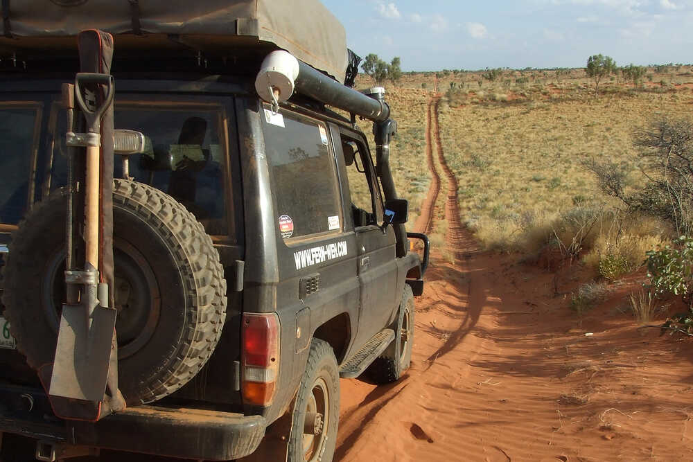 Nicos Landcruiser im australischen Outback