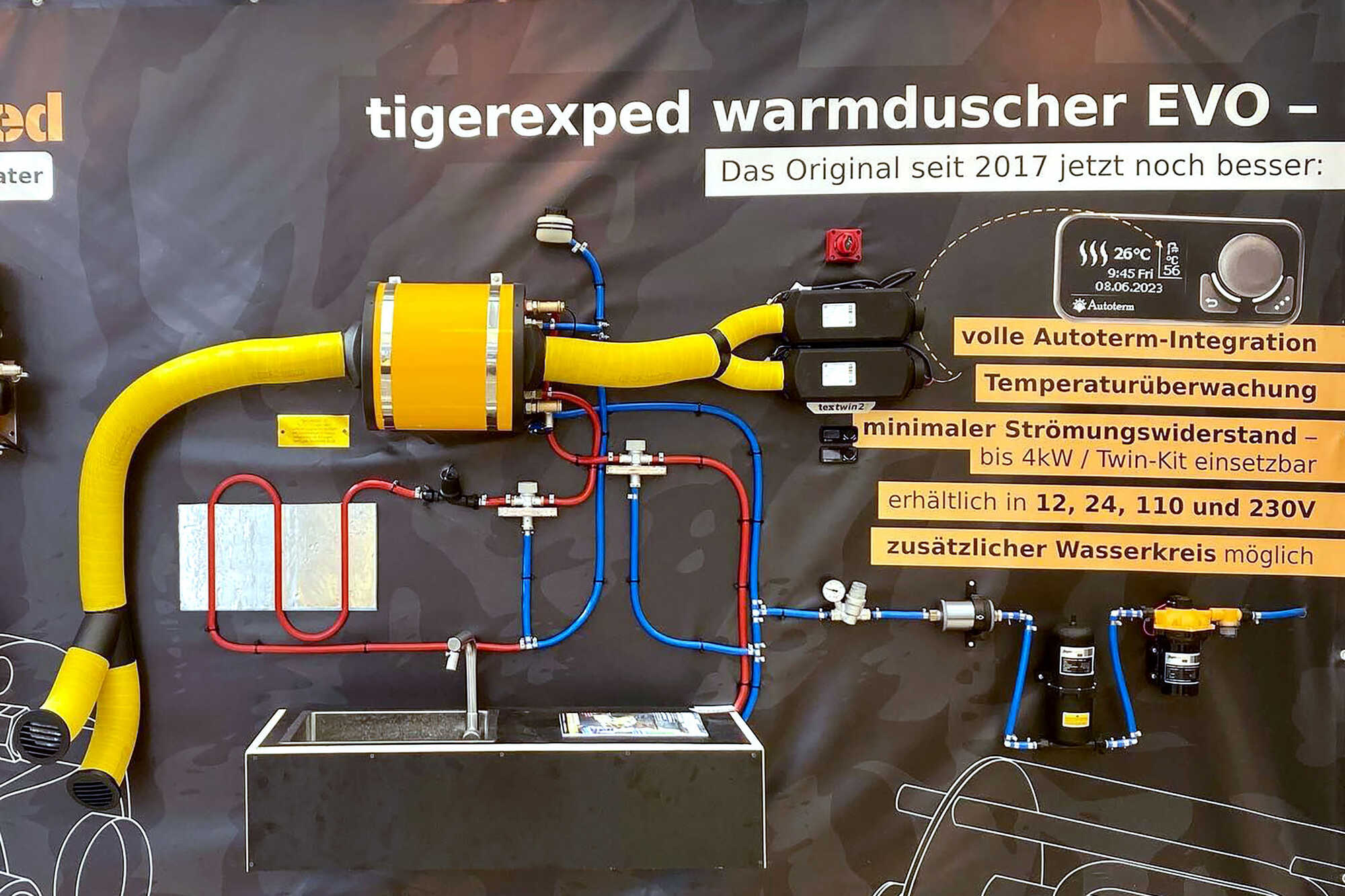 Beispielhafte Installation des CombiBOIL mit einem Heizungs-Twinkit